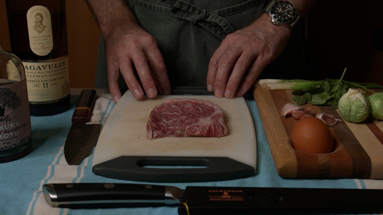 ASMR Cooking - Japanese A5 Wagyu and Fried Rice!