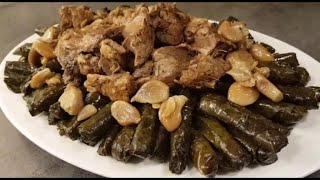 ورق عنب ( يبرق ) بالطريقة الحلبية ولا اشهى من هيك ( ١٢ )