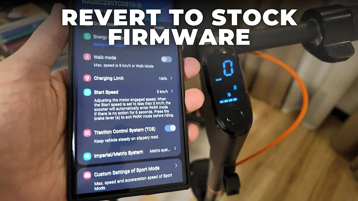 How to Revert to Stock Firmware from ScooterHacking FW (2025)