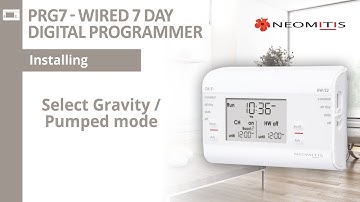 Select Gravity/Pumped mode - [Tutorials PRG7 digital programmer]
