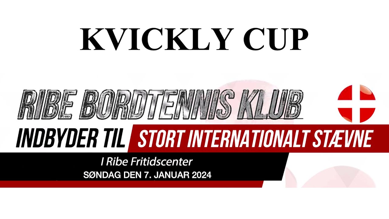 Bordtennis Kvickly Cup 2024 2. dag YouTube