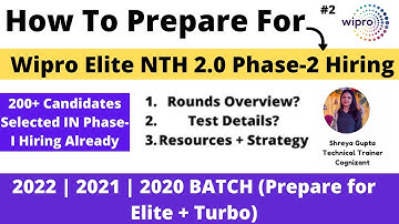 How To Prepare for Wipro Elite NTH 2.0 Hiring (Phase-2) | Free Resources + Strategy | Elite to Turbo