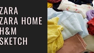 Покупки одежды: Zara, Zara Home, H&amp;M, Sketch.