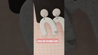 Clay earrings - so cute!