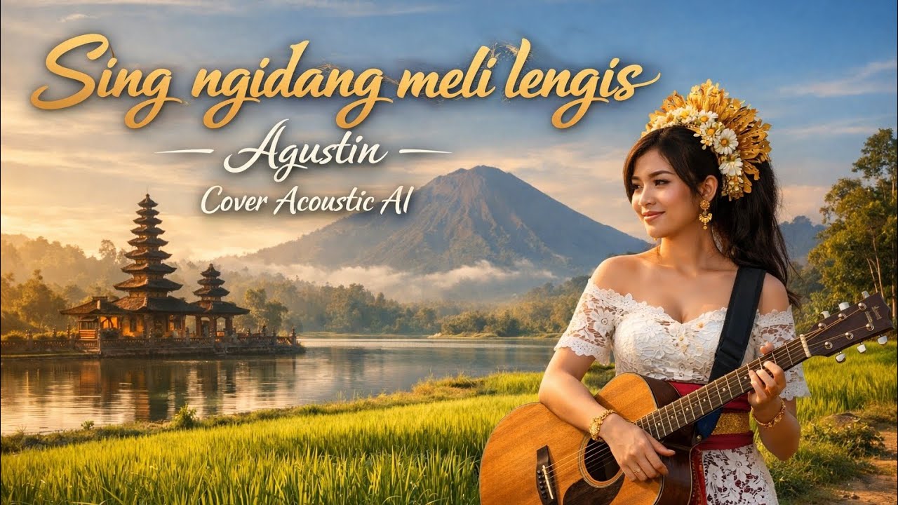 Sing ngidang meli lengis - Agustin COVER ACOUSTIC AI | Cover lagu Bali populer