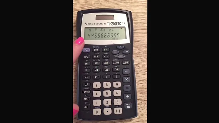 Finding the mean and standard deviation on the TI-30XIIS