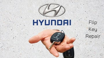 HYUNDAI Flip / Foldable Key Repair || Key Pad Replacement || Battery Replacement