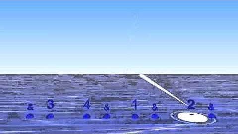 Conducting 4/4 with 2 subdivisions from Bounce Metronome Pro with Gradually Changing Tempo