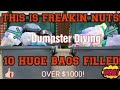 HOLY MOLY | DUMPSTER DIVING! | 10 FILLED BAGS OVER $1000! | HEATHERS HAULS | DECEMBER 2020