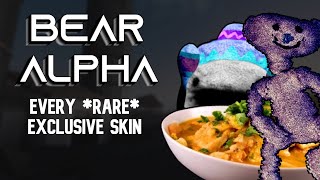 A Guide To Every Single Exclusive Skin In Roblox Bear Alpha (*RAREST SKINS IN THE GAME*)