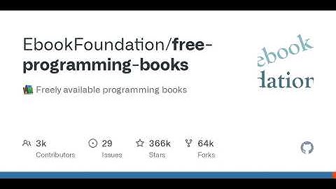 GitHub - EbookFoundation/free-programming-books: :books: Freely available programming books