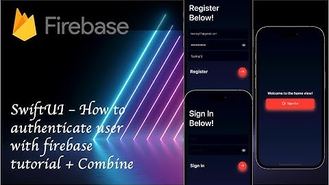 SwiftUI - COMPLETE User Login / Sign Up App Tutorial (2024, IOS 16+, Firebase, async/await, combine)