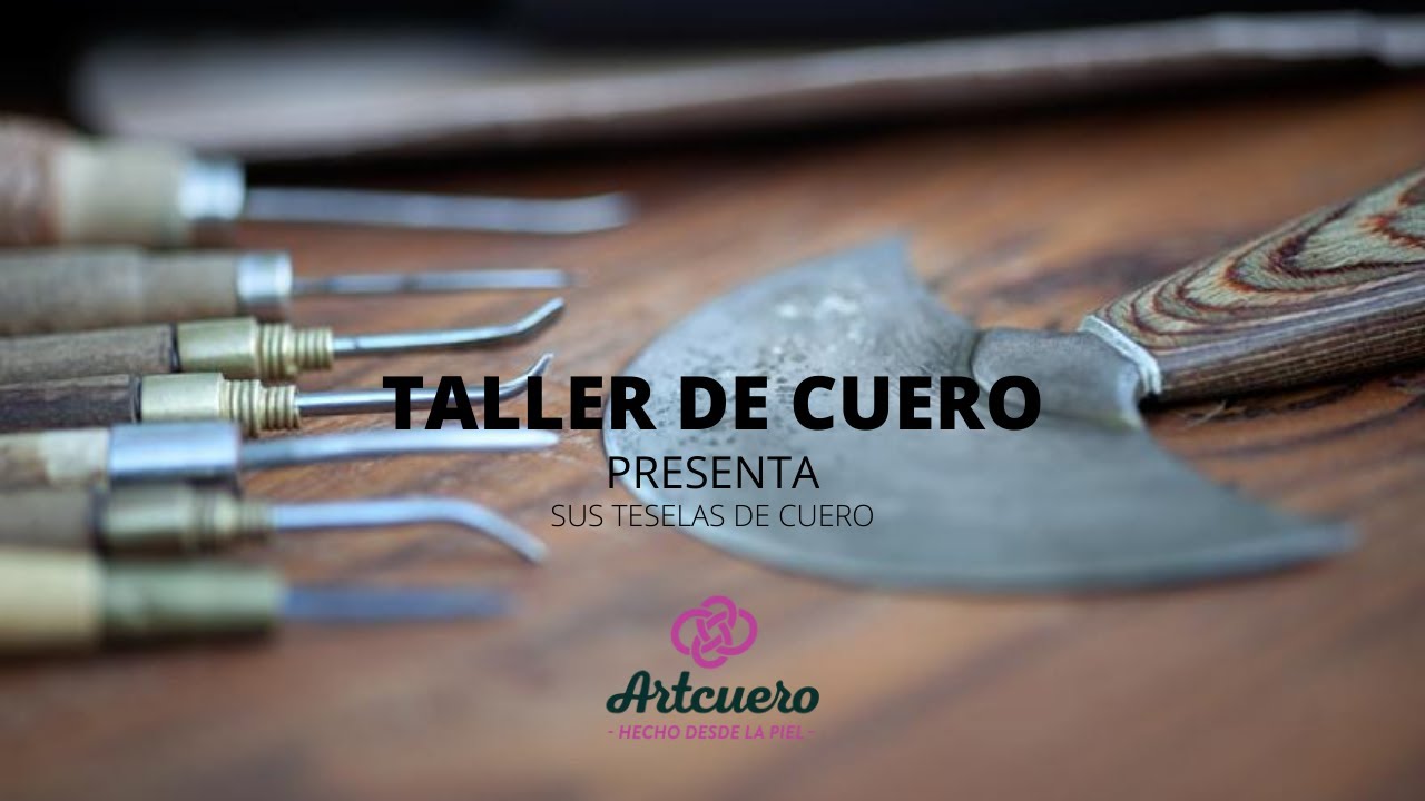 Taller de cuero Artcuero presenta sus teselas de cuero y las opciones de la artesanía en piel