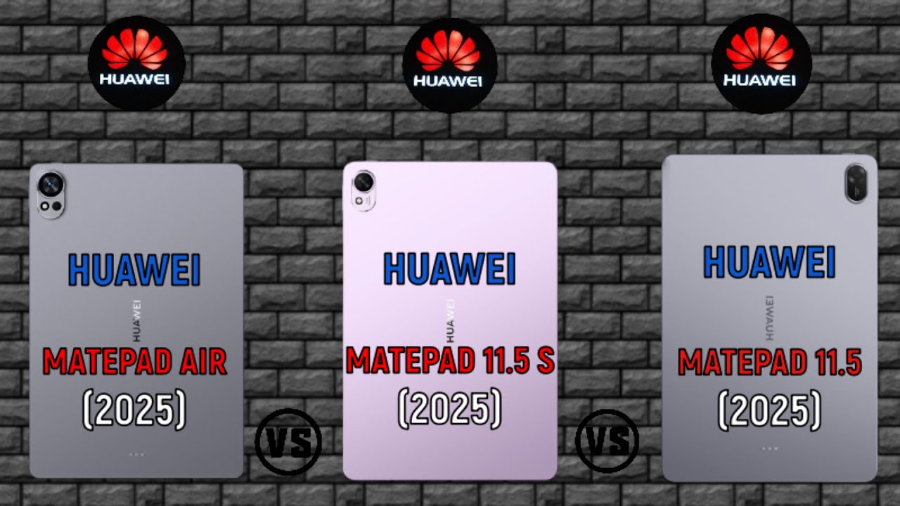 Huawei MatePad Air (2025) vs Huawei MatePad 11.5 S (2025) vs Huawei MatePad 11.5 (2025)⚡Which 1 Best