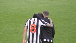 An emotional Sandro Tonali leads the lap of appreciation at St. James' Park