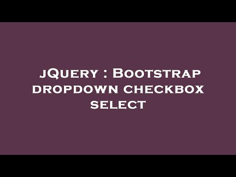 jQuery : Bootstrap