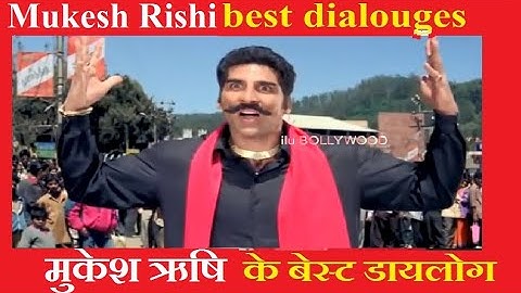 Mukesh Rishi best dialogues Part-1 from Gunda bollywood movie film filmfare award tiger dance fight