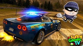 MAD RACE to the POLICE CAR video about cars for kids Need for Speed Hot Pursuit