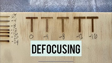 Defocusing your laser for engraving and etching lines