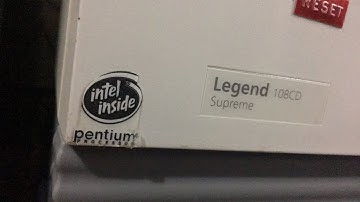 Attempting to reinstall Windows 95 on the Packard Bell Legend 108CD Supreme