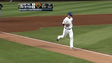 MIL@CHC: Valaika belts a two-run home run to left