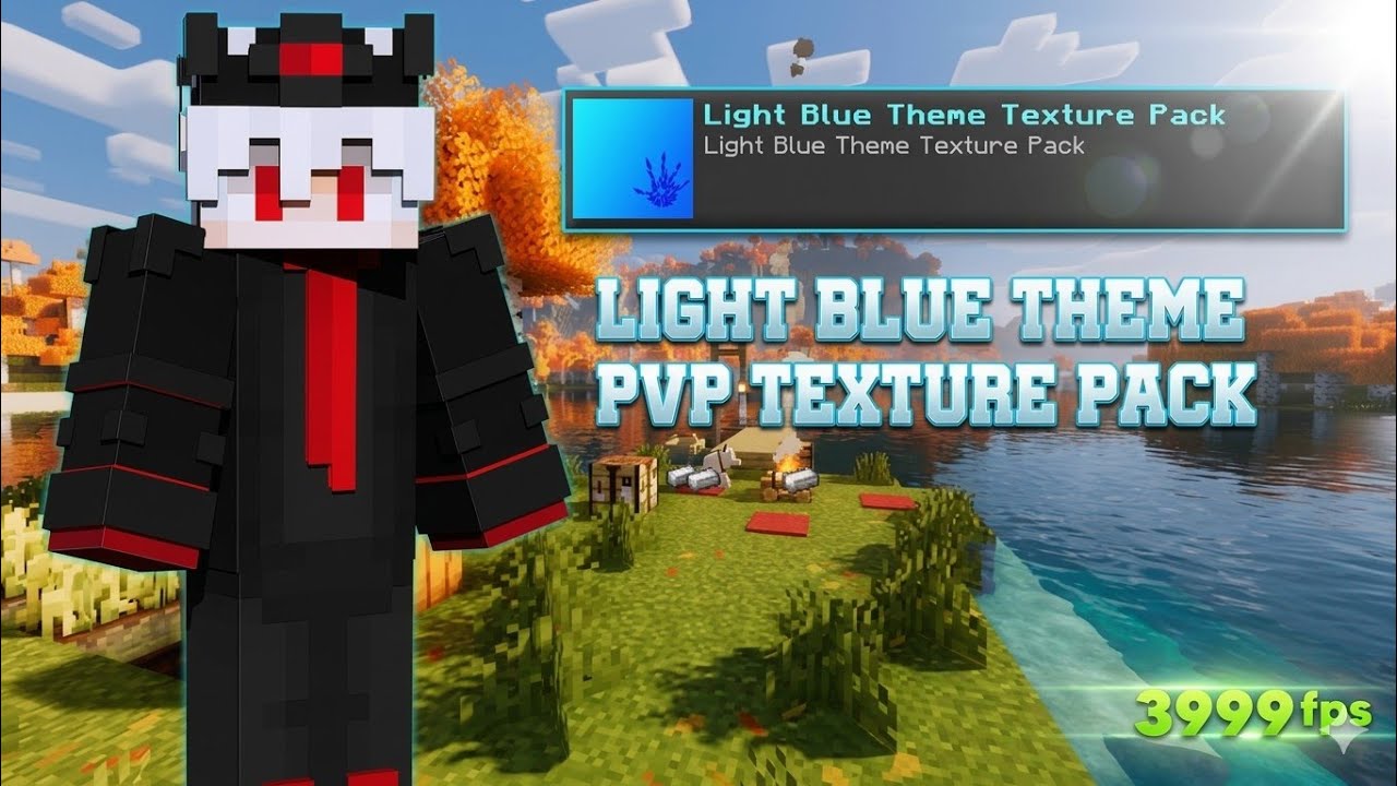 Best Minecraft Mcpe 1.21 + Blue Theme PVP Texture Pack - YouTube