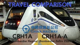 Travel Comparison:  China Railway CRH1A vs CRH1A-A