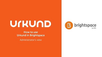 How to integrate Urkund in D2L’s Brightspace - Admin View