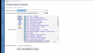 Saved Searches in NetDocuments