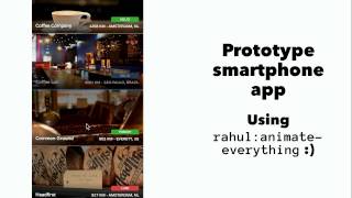 Rahul Choudhury: Animating all the things! -- December Devshop SF screenshot 3