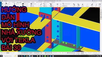 Tekla Structures - Hướng dẫn mô hình nhà xưởng cơ bản bằng Tekla Structures bài 30