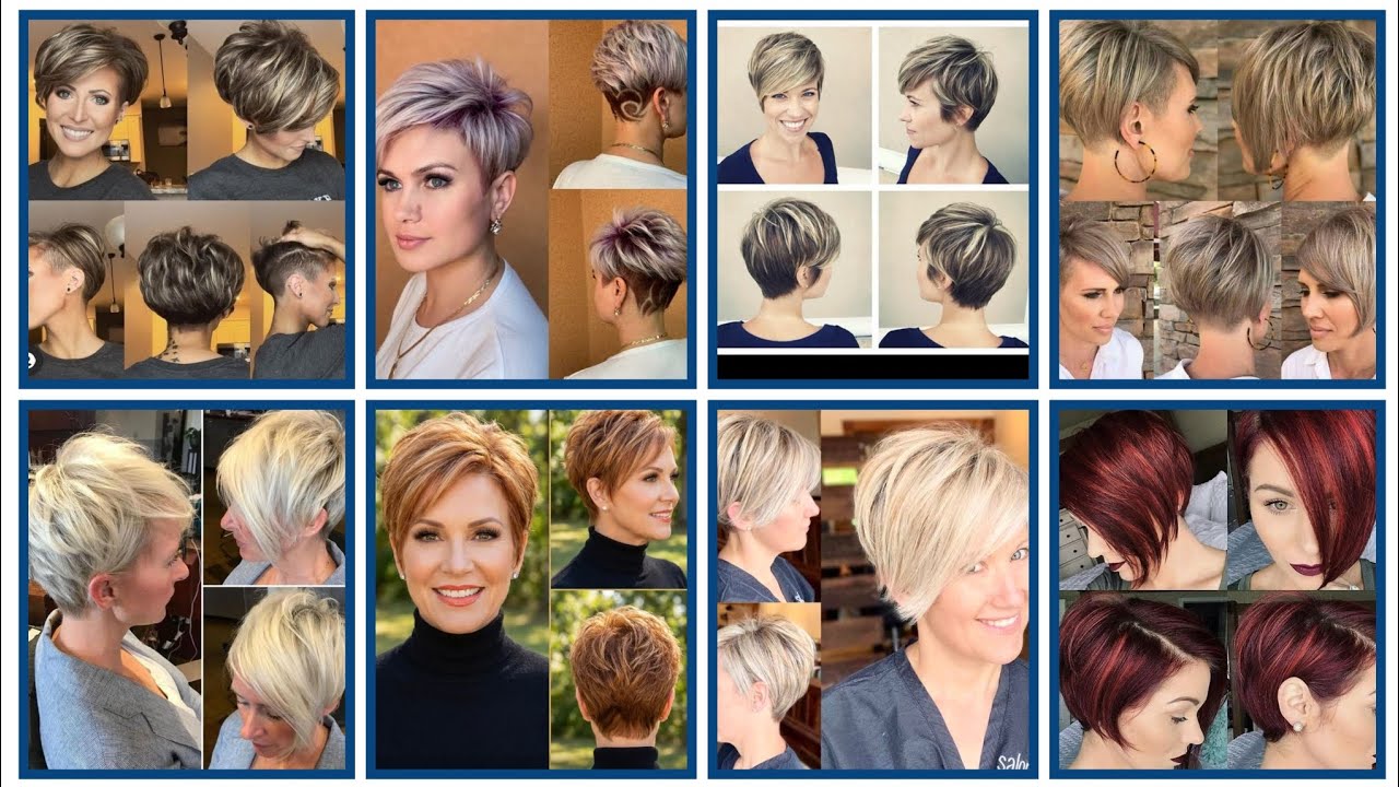 Лучшая стрижка «пикси» 2026 года ✂️ | Многослойная стрижка ❣️ 4 потрясающие женщины #тренды 2026