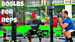 805lbs Squat REP PR | PRs Everyday w/Oak & Chunkee