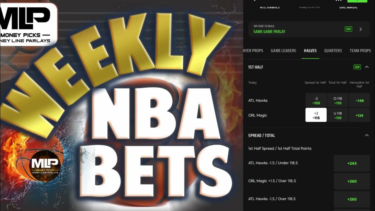 11923 NBA PICKS, Predictions, And A Moneyline Parlay Breakdown YouTube