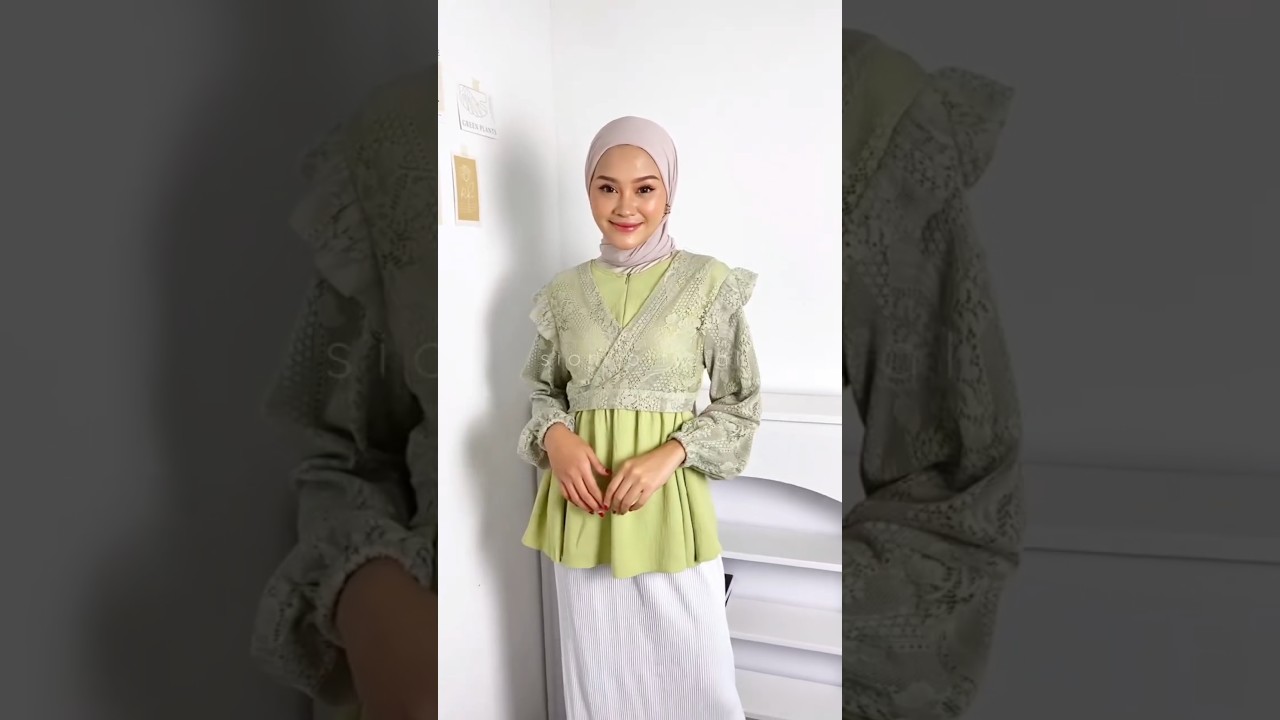 Blouse Brukat Kekinian / link order di bio no 1776 