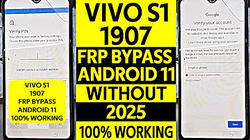 Vivo S1 FRP Bypass Android 11 Without PC 🔓 | 100% Working 2025 Method!
