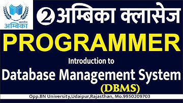 Lecture -2. Introduction to Database Management System DBMS
