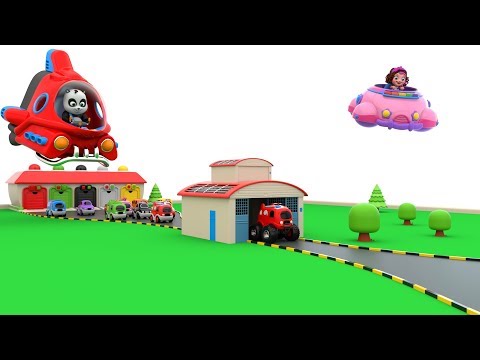 Transformation of Toy Cars to Monster Cars Play by Pinky and Panda