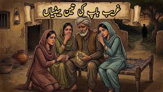 Ghareeb Baap Ki 3 Betiyan | Emotional Urdu Story | Heart Touching Kahani | Urdu Hindi Moral Story 