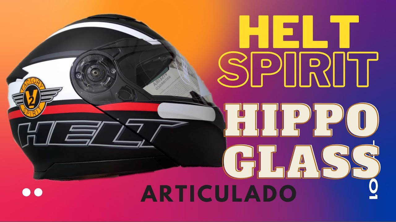 Capacete Helt Spirit Hippo Glass C/ Óculos
