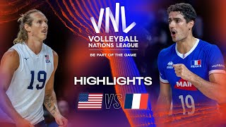 🇺🇸 USA vs. 🇫🇷 FRA - Highlights Week 3 | Men's VNL 2023