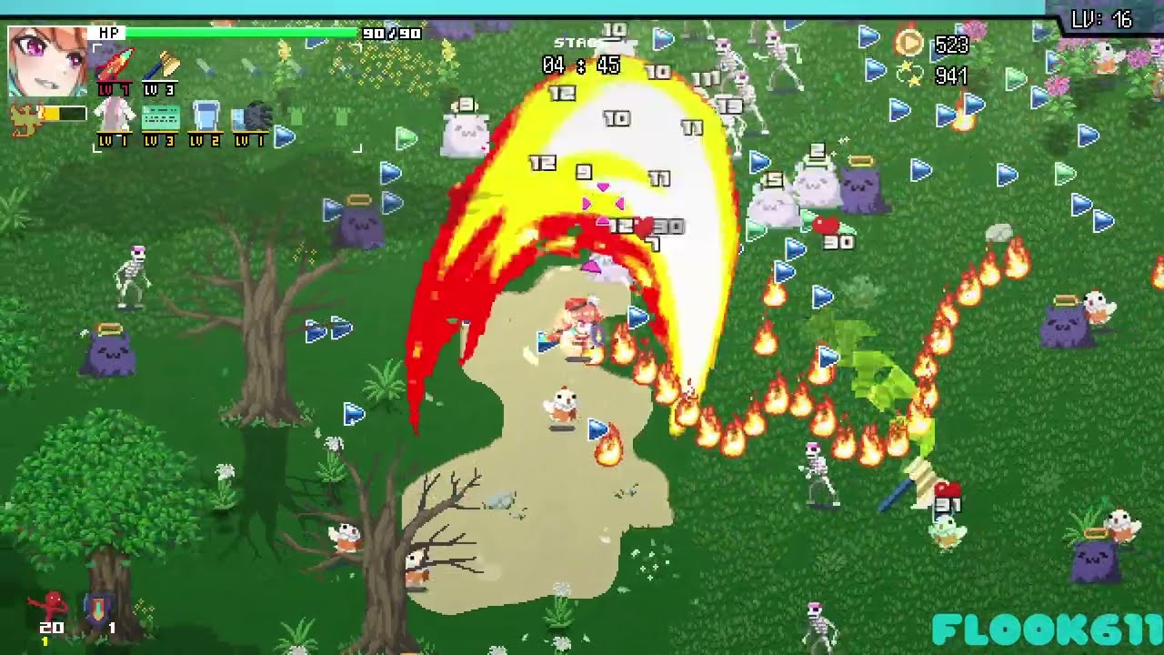 HoloCure - Save the Fans! Gameplay No Commentary #4 Takanashi Kiara