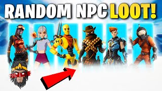 *CHALLENGE* RANDOM NPC EXOTICKÝ LOOT VE FORTNITE!!