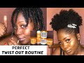 The perfect twist out routine on short natural 4c hair ft Cantu Products