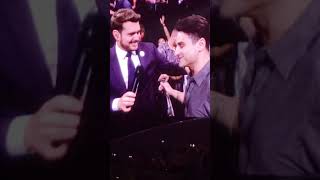 Michael Buble, Madison Square Gardens, 7/24/19. Singing with audience member, Joey.