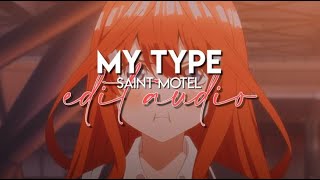 edit audio - my type (saint motel)