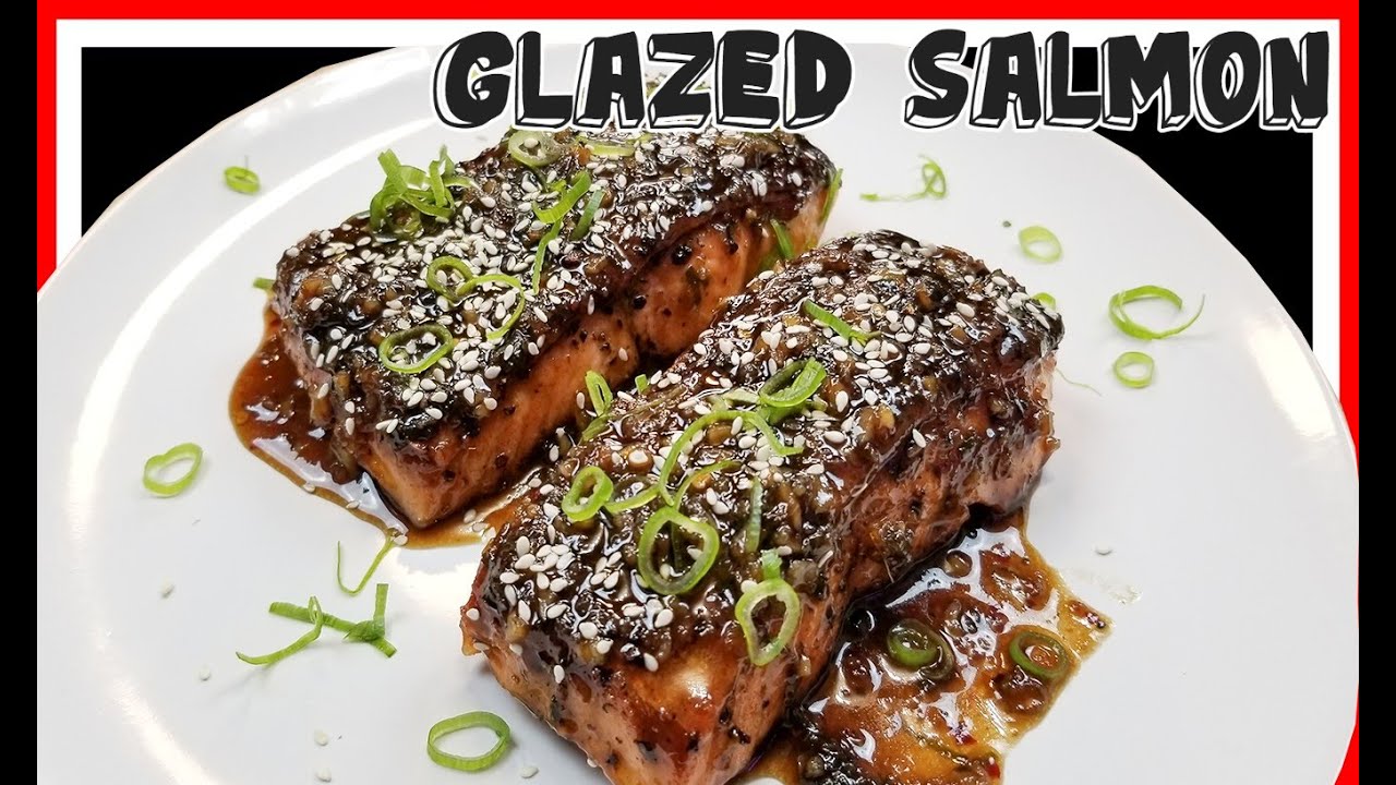 Bourbon Teryiaki Glazed Salmon - SO GOOD!