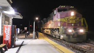 7/13/2021 - Evening into Night Trains at La Plata, MO