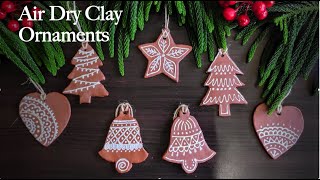 How to make Air Dry Clay Ornaments with Terracotta and White Clay - Tidbits