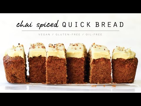 Chai Spiced Quick Bread // vegan, gluten-free, oil-free